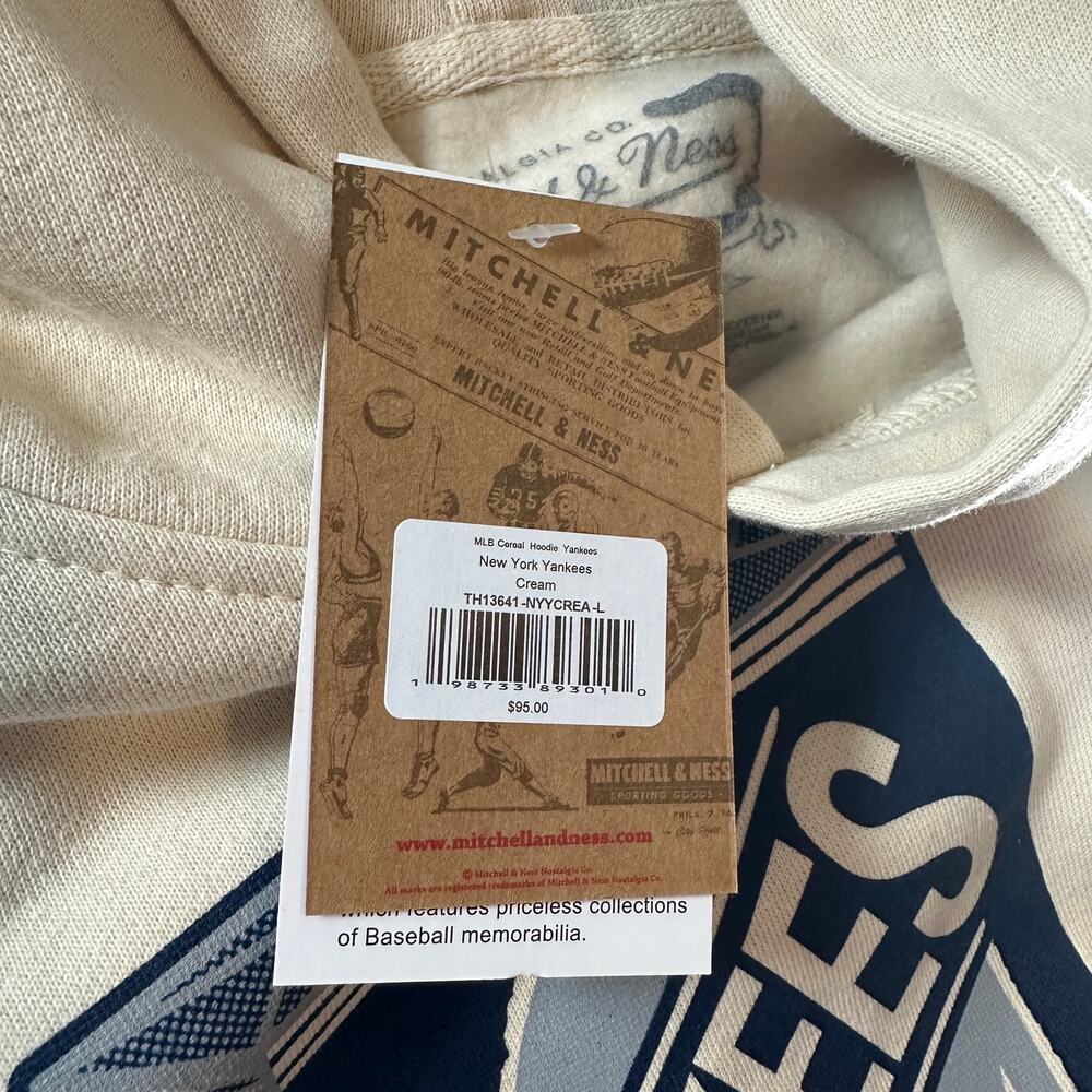 NWT - Mitchell & Ness NY Yankees “The Champions Breakfast” Hooded Sweatshirt - Picture 5 of 9